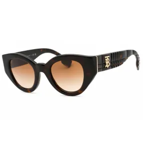 Burberry Women's Sunglasses - Dark Havana Plastic Cat Eye Shape Frame | 0BE4390 300213