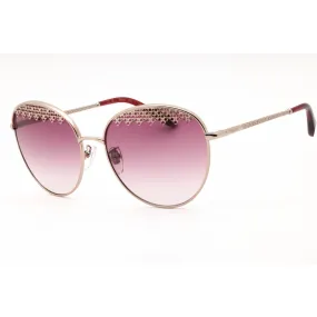 Chopard Women's Sunglasses - Shiny Red Gold Metal Cat Eye Full Rim Frame | SCHF75S A39
