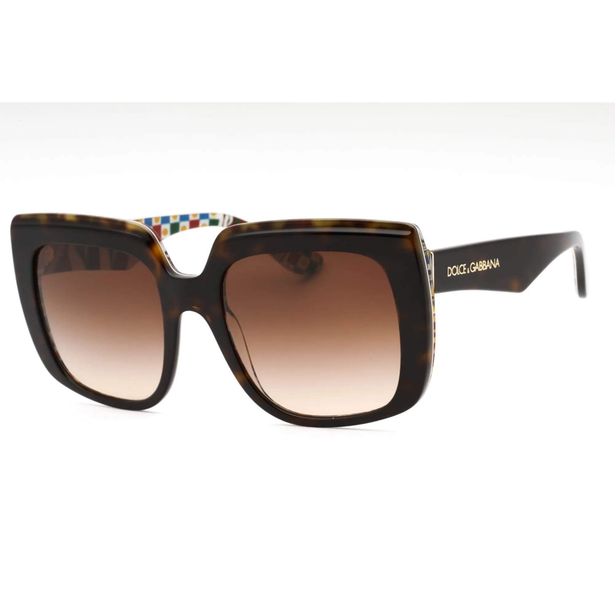 Dolce & Gabbana Women's Sunglasses - Dark Havana Plastic Oversized | 0DG4414 321713