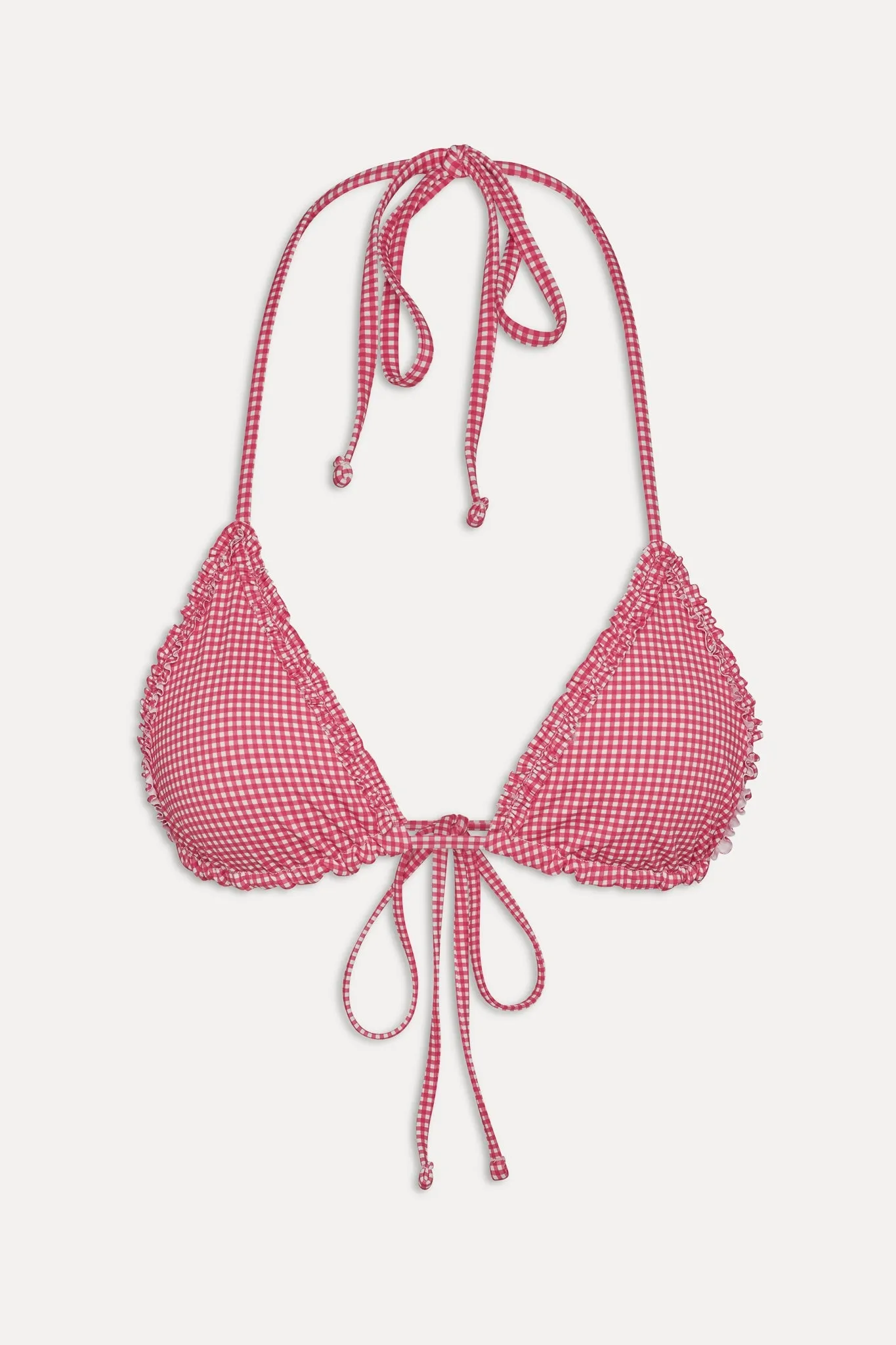 FRANKIES BIKINIS Nick Ruffle Tri Top