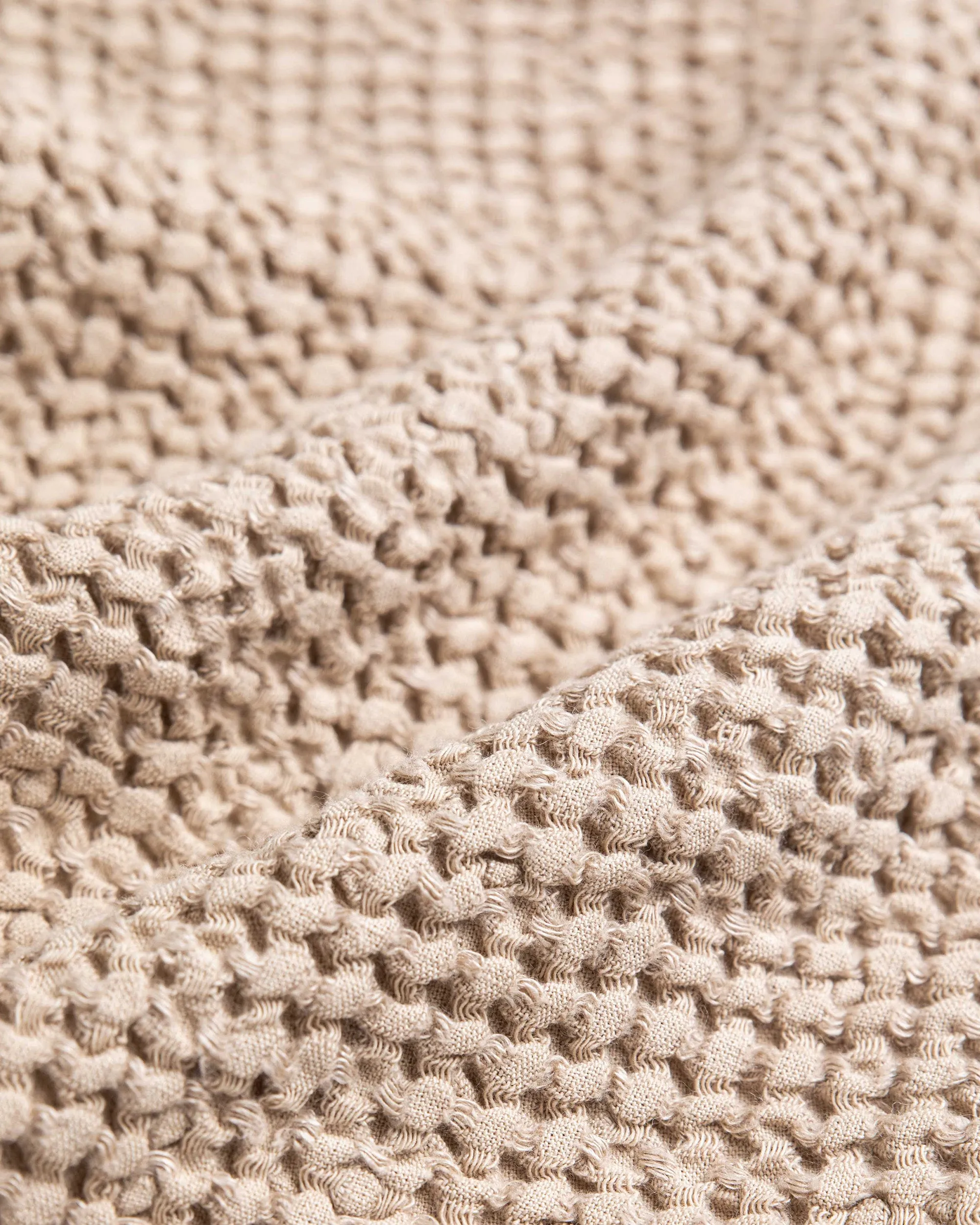 Linen hair towel turban in Beige