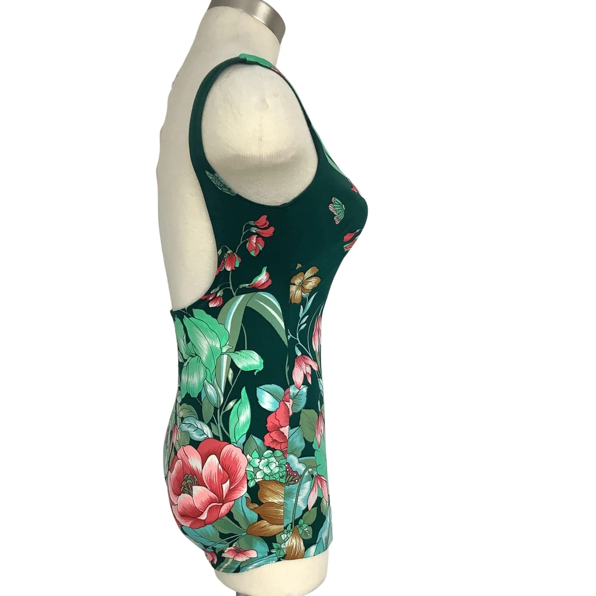 Vintage Floral Swimsuit