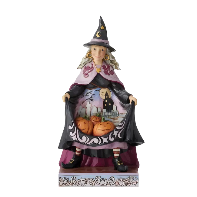 Witch With Pumpkins