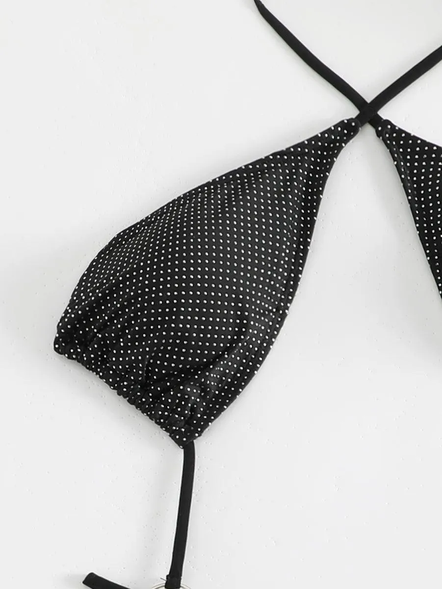 Women's Sexy Black One-Piece Swimsuit | Bikini Swimwear for Beach
